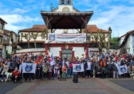 Protesta vecinal contra el parque eólico en La Arboleda.