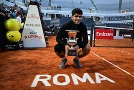 El murciano ganó en Roma al imponerse a Sinner en la final.