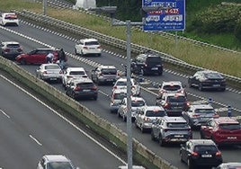 Imagen del accidente en La Avanzada.