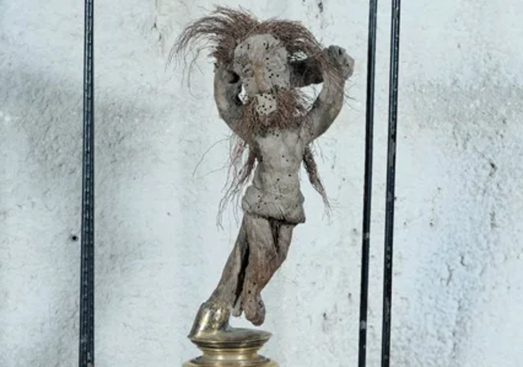 El Cristo de la Cepa, expuesto en la catedral de Valladolid.