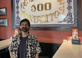 Francisco José Campón, en el restaurante 100 Montaditos.