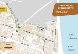 Recorrido prueba Gran Premio Ciclismo UPV.