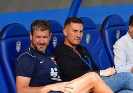 Víctor Lafuente and Fernando Estévez during their previous tenure with the Alicante team.